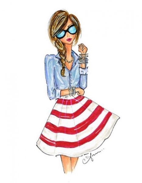 Красивые рисунки лёгкие модные