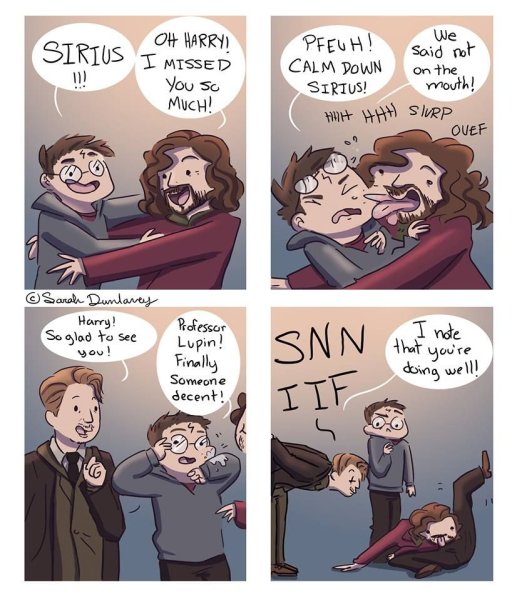 Комиксы Гарри и Сириус и Римус