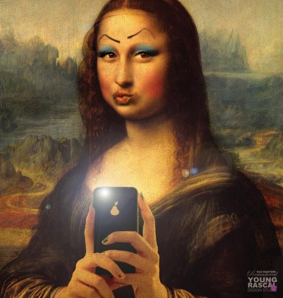 Мона Лиза с патчами