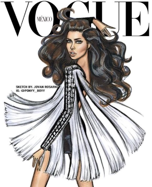 Иллюстрации в стиле Vogue