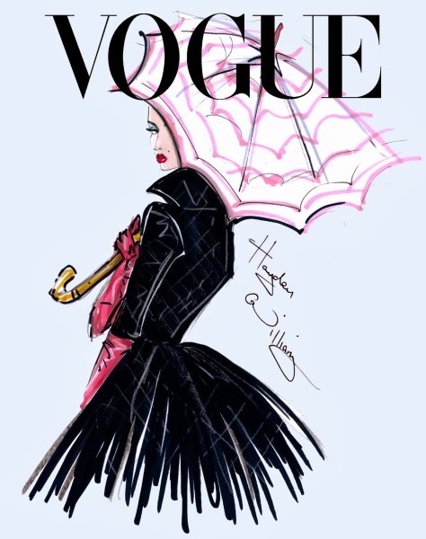 Иллюстрация журнал Vogue