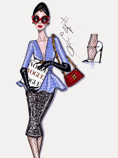 Иллюстрация журнал Vogue