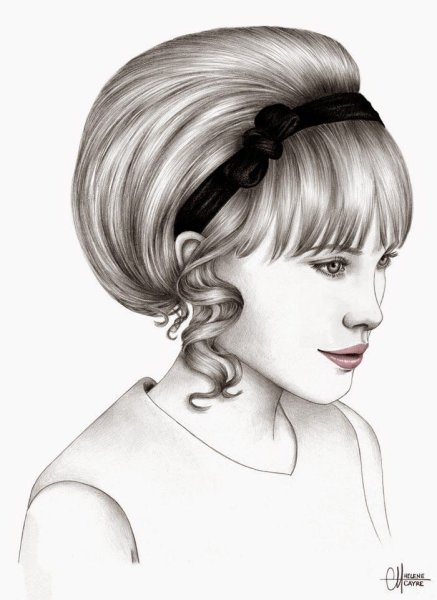 Прически карандашом