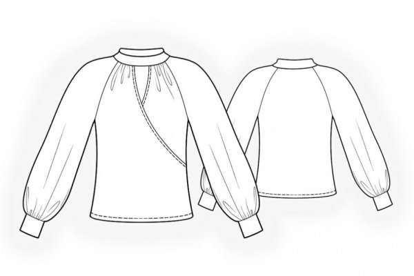 Технический эскиз кофты