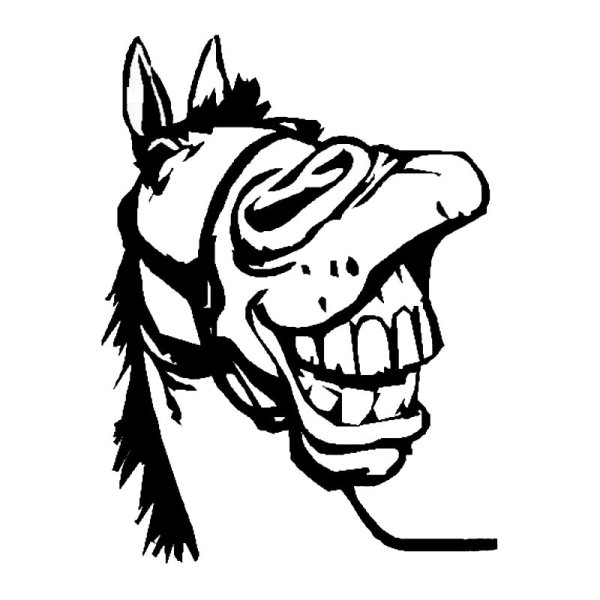 Прикольные наклейки на авто конь