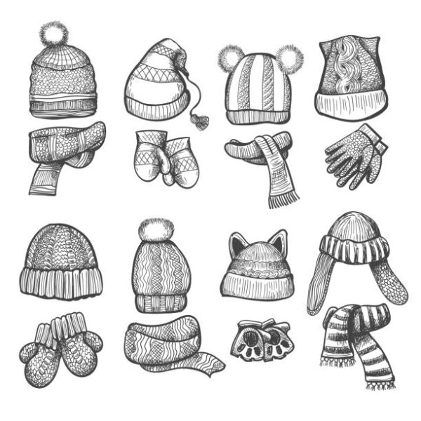 Шапка ушанка рисунок