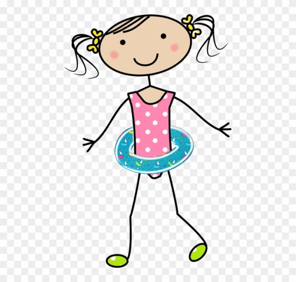 Нарисованный человечек на белом фоне