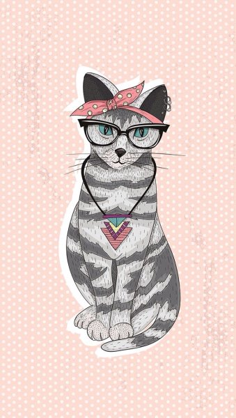 Стильные коты в очках