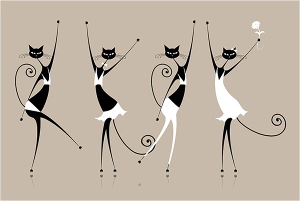 Картины силуэты в интерьере