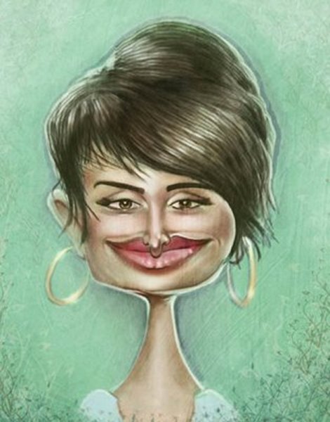 Лицо человека мультяшное