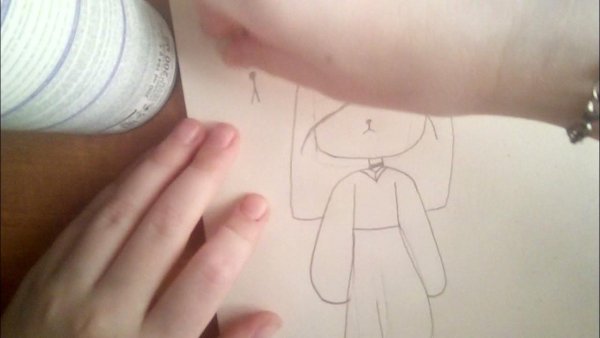 Японка на белом фоне