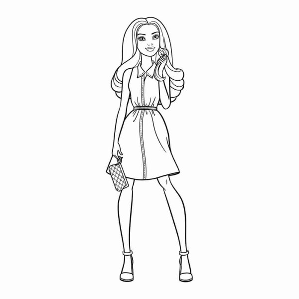 Раскраски для девочек Барнби