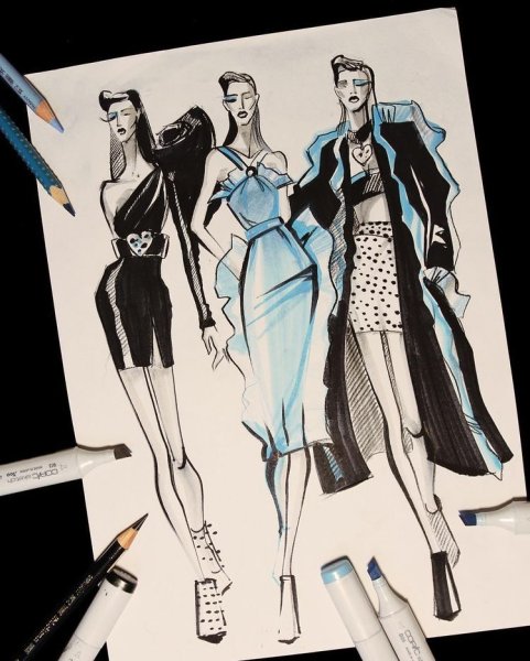 Модные эскизы