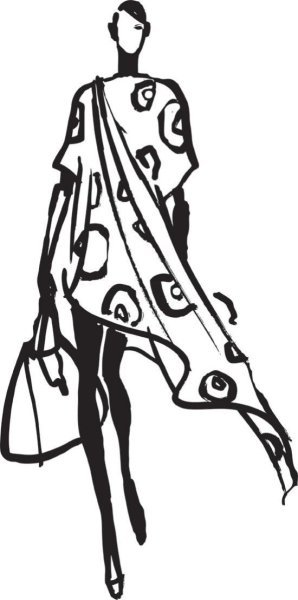 Эскизы одежды известных дизайнеров