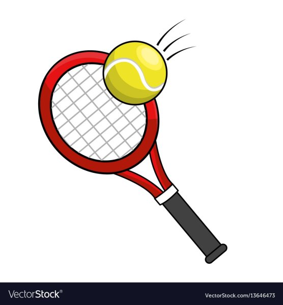 Теннисная ракетка контур