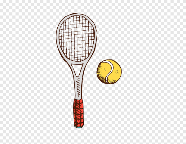 Теннисная ракетка сбоку