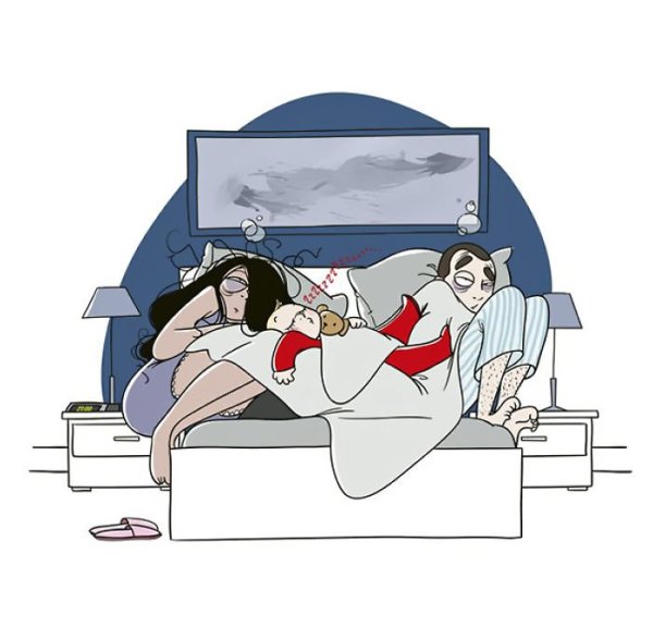 Комиксы про материнство Натали Джомард