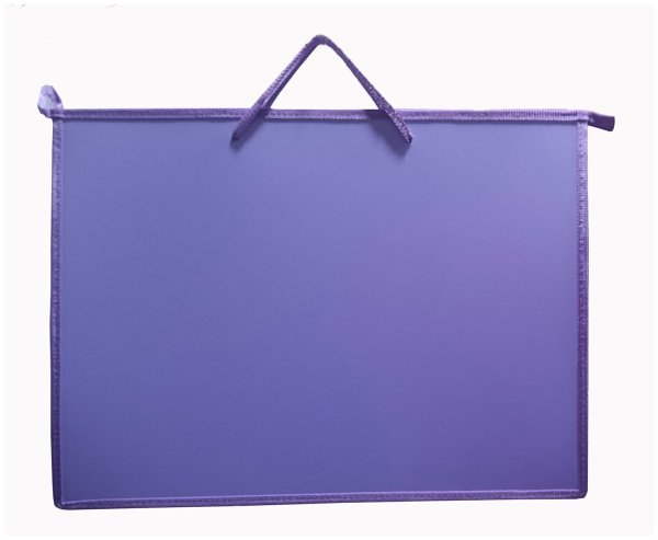 Папка а3 (475*340*20) с ручками, молния, ткань "синяя"