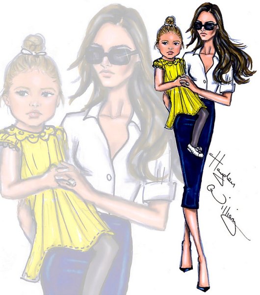 Фэшн иллюстрация дети