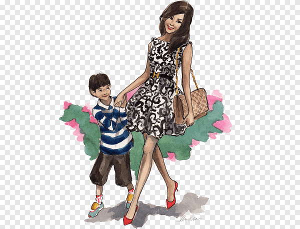 Стильный ребенок рисунок