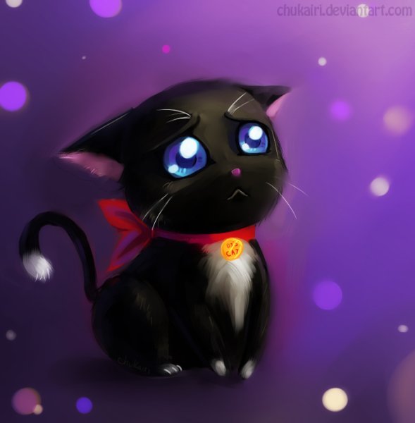 Милые котики арт