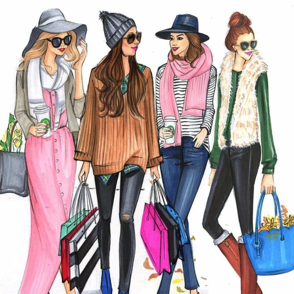 Стиль одежды рисунок