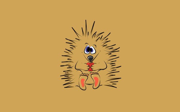 Ёжик Минимализм рисунок