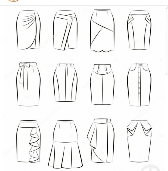 Эскиз юбки