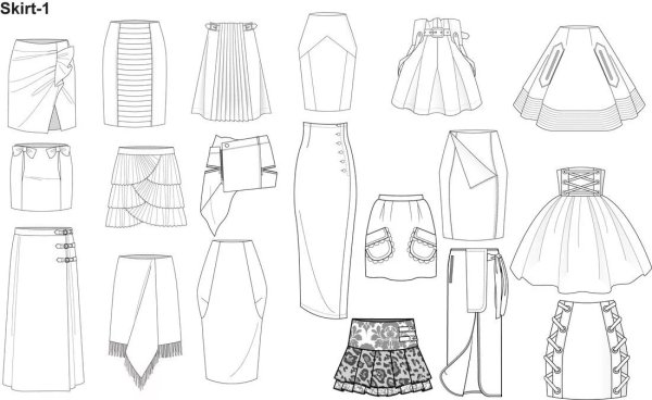 Эскиз повседневной одежды