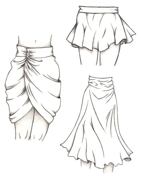 Юбка тюльпан рисунок