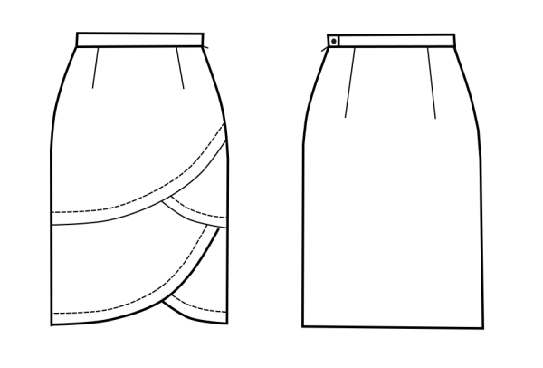 Эскиз юбки