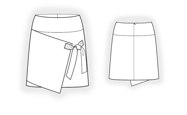 Зарисовать модель юбки
