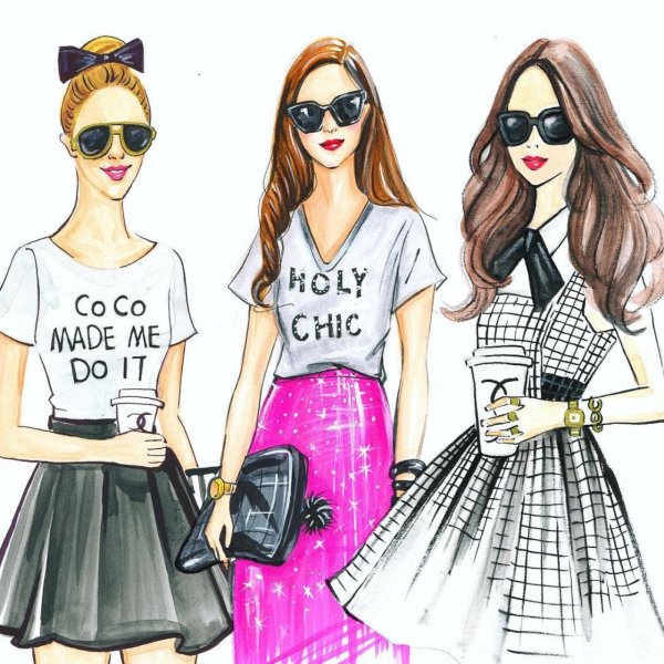 Красивые рисунки лёгкие модные