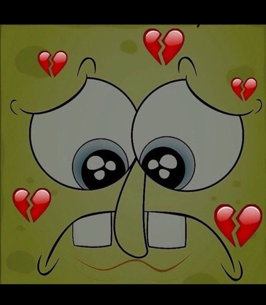 Губка Боб с сердечками