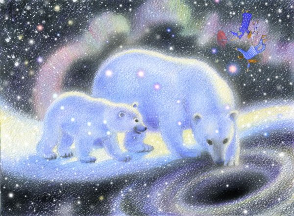 Северное сияние рисунок