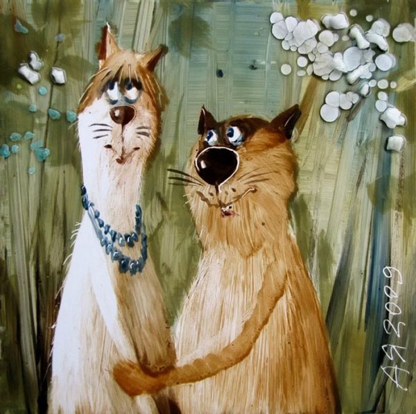 Коты художника Анатолия Ярышкина