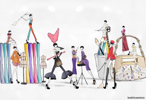 Фэшн иллюстрация Марина Сиднева