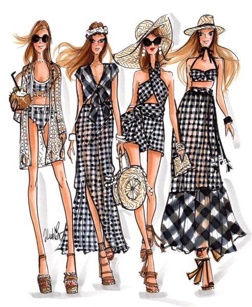 Эскизы одежды в стиле Кэжуал