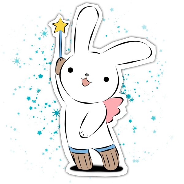 Зайчик с волшебной палочкой
