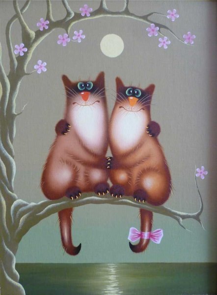 Художник Александр Зотов...коты