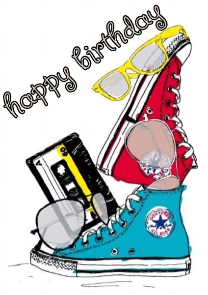 Рисунок Веселые кеды