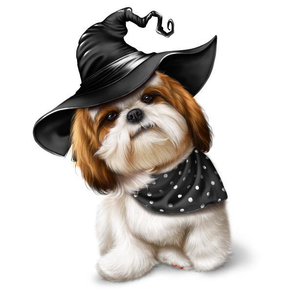 Собака арт на прозрачном фоне