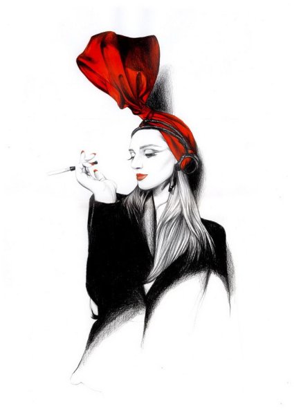 Графика (девушка)