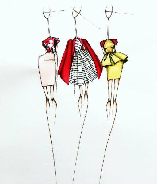 Необычные фэшн иллюстрации