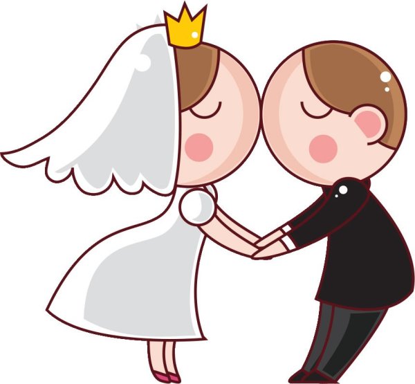 Жених и невеста мультяшные