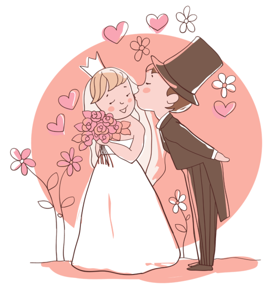 Мультяшная свадьба