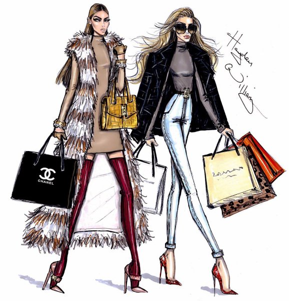 Эскизы моделей Hayden Williams