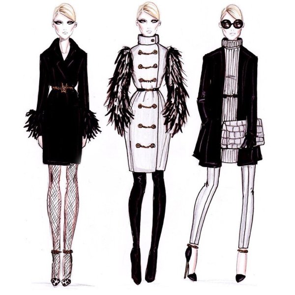 Эскиз современной одежды