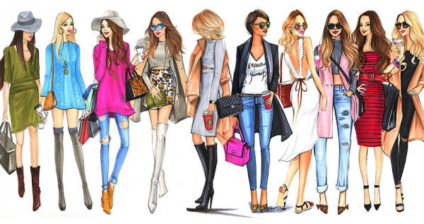 Мода рисунки