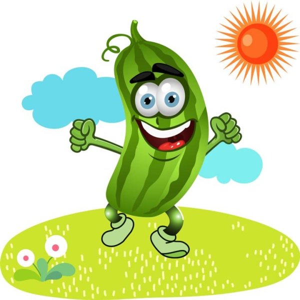 Смешной огурец